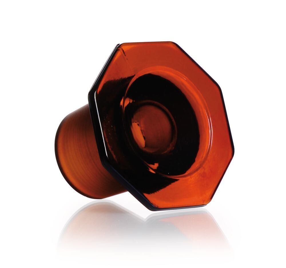 Stopper with standard taper brown glass, DURAN® glass, semi-hollow, 29/32, 10 Piece(s)