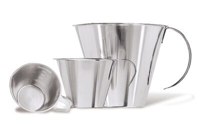 Rotilabo®-Messbecher mit Griff, aus Edelstahl, 250 ml, 1 Stück