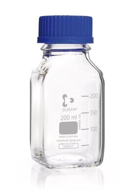 Screw top bottle DURAN® square, 250 ml, GL 45, 10 Piece(s)