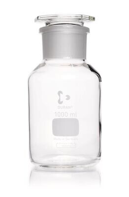 Wide mouth bottle DURAN® with ground glass joint Clear glass, 1000 ml, 1 Piece