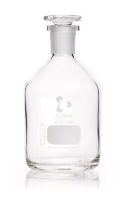 Narrow mouth bottle DURAN® with ground glass joint Clear glass, 250 ml, 1 Piece