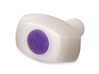 Stopper with standard taper plastic, 12/21, violet, 10 Piece(s)