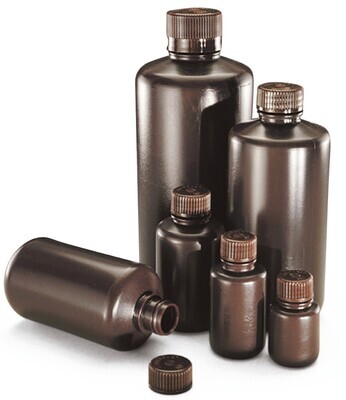 Narrow mouth bottle brown, 250 ml, 12 Piece(s)
