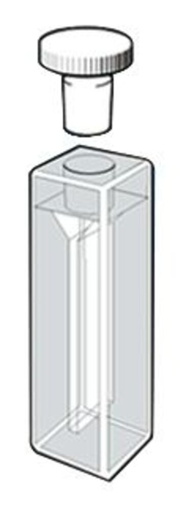 ROTILABO®-Präzisions-Glasküvette, Mikro, Quarzglas, Stopfen, 0,7 ml, 1 Stück