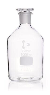 Flacon à col étroit DURAN® avec joint en verre rodé Verre transparent, 1000 ml, 1 pièce