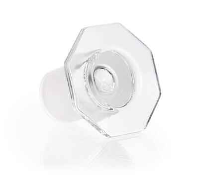 Tapón con vidrio transparente cónico estándar, semihueco, 29/32, 10 Unidad(es)