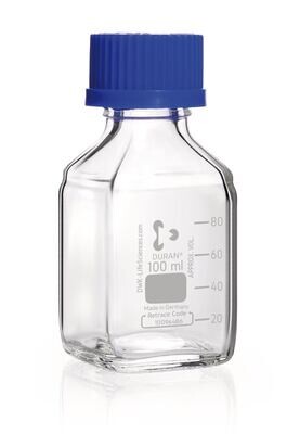 Flacon à vis DURAN® carré, 100 ml, GL 32, 10 Pièce(s)