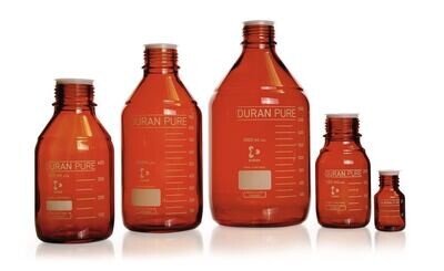 Flacon à vis DURAN® PURE Verre marron, 2000 ml, GL 45, 10 Pièce(s)
