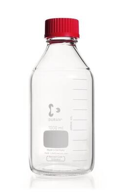 Bottiglia con tappo a vite DURAN® GL 45 con chiusure per alte temperature, 1000 ml, 10 Pezzo(i)