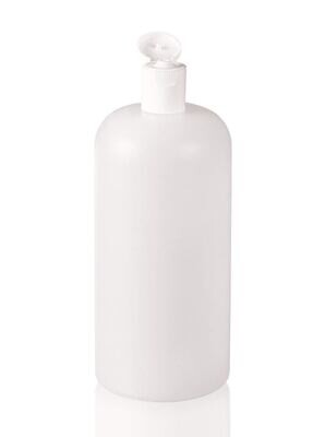 Narrow neck bottle with flap closure, 1000 ml, 5 Piece(s)