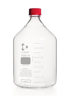 Bottiglia con tappo a vite DURAN® GL 45 con chiusure per alte temperature, 5000 ml, 1 Pezzo