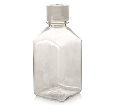 Botella de boca estrecha cuadrada, 500 ml, 38-430, 4 Pieza(s)