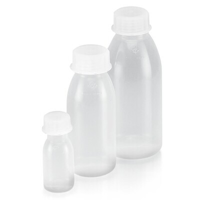Flacon à col large en plastique fluoré, 500 ml, S 40, 1 Pièce