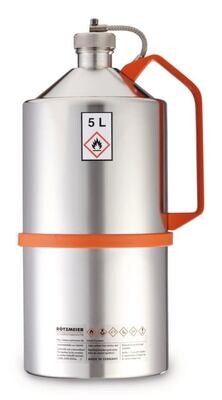 Sicherheits-Laborkanne, Edelstahl, mit Schraubkappe, 5 l, 1 Stück