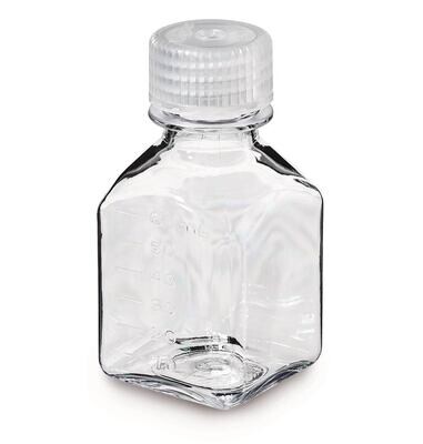 Narrow mouth bottle square, 60 ml, 24 mm, 12 Piece(s)
