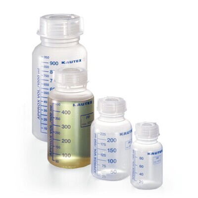 Wide mouth bottle with graduations, 1000 ml, 4 Piece(s)