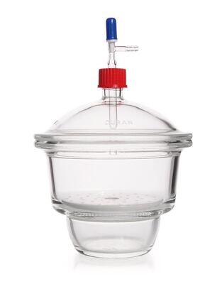 Desiccator set DURAN® MOBILEX with GL 32 thread and stopcock in the lid, DN 150, 2.4 l, 1 Piece