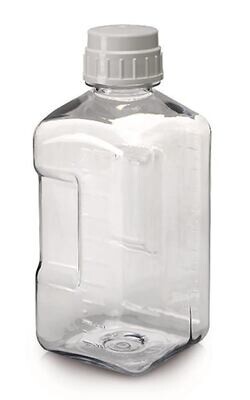 Enghalsflasche quadratisch, , PC, 2 l, 1 Stück