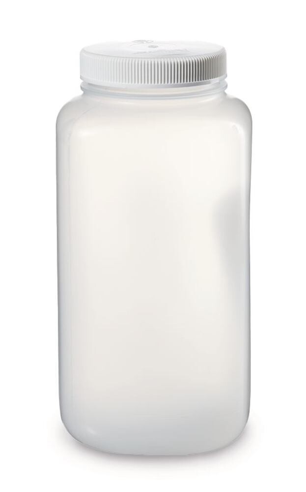 Wide mouth bottle square, 1 Piece
