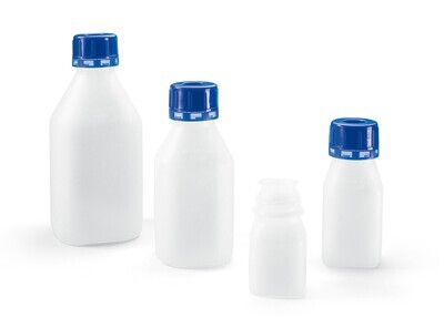 Botella de boca estrecha ROTILABO® SafeGrip, 500 ml, 10 Unidad(es)