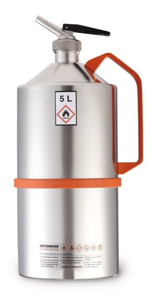 Tanica da laboratorio di sicurezza lucidata, con microdispenser e valvola di sovrapressione, 5 l, 05D2, 1 Pezzo