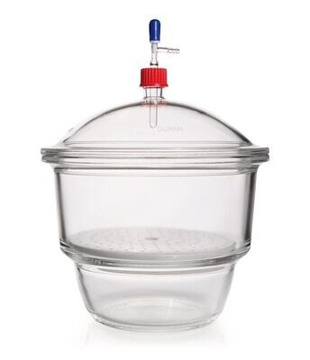Set dessiccateur DURAN® MOBILEX avec filetage GL 32 et robinet d&#39;arrêt dans le couvercle, DN 250, 10,5 l, 1 pièce