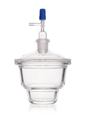 Set essiccatore DURAN® NOVUS con tubo e rubinetto nel coperchio, DN 250, 10,5 l, 1 Pezzo