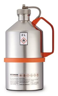 Safety laboratory canister polished, with screw cap and overpressure valve, 2 l, 02K, 1 Piece