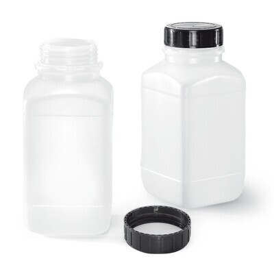 Rotilabo®-Weithals-Vierkantflaschen, HDPE, naturfarben, UN-Zulassung, 2500 ml, UN 3H1/X5/S/../D/BAM 6708-K, 3 Stück
