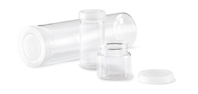 Glass vials with rolled rim Short, 5 ml, Height, 24 mm, 154 Piece(s)