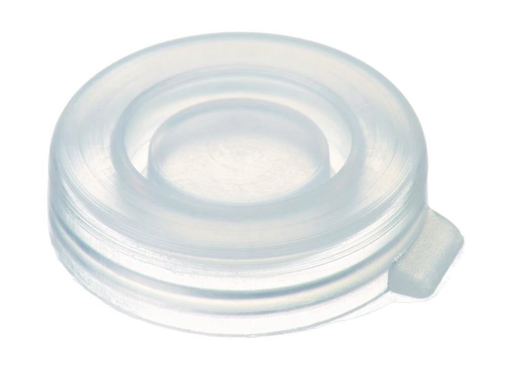 Accessories snap-on lid, Suitable for, Glass vials with rolled rim ND18, 100 Piece(s)