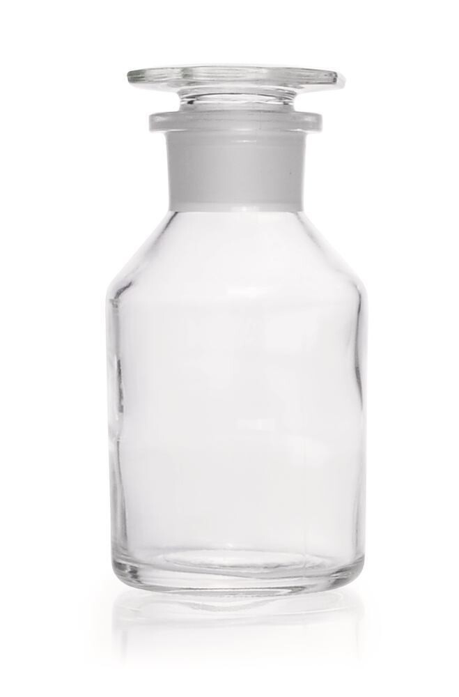 Wide mouth bottle with ground glass joint Clear glass, 250 ml, 1 Piece