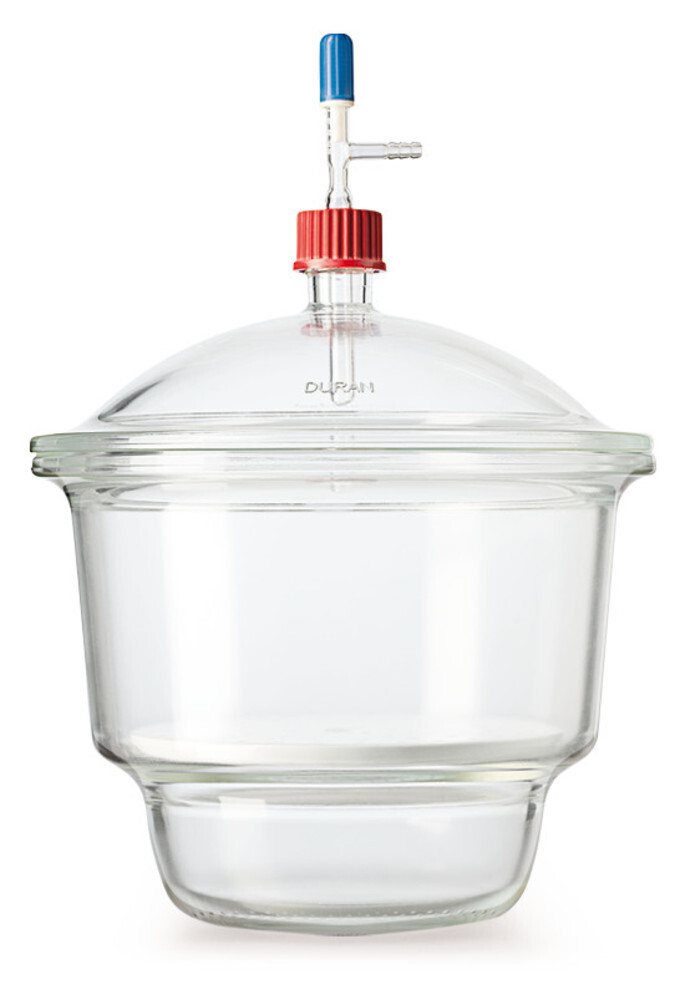 Desiccator set DURAN® MOBILEX with GL 32 thread and stopcock in the lid, DN 300, 18.5 l, 1 Piece