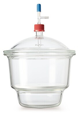 Desiccator set DURAN® MOBILEX with GL 32 thread and stopcock in the lid, DN 300, 18.5 l, 1 Piece