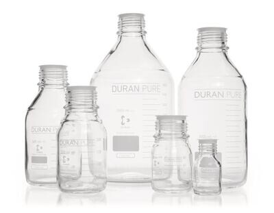 Screw top bottle DURAN® PURE Clear glass, 25 ml, GL 25, 10 Piece(s)