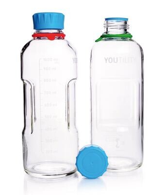 DURAN® YOUTILITY Laborflaschen, Klarglas, 1000 ml, GL 45, 4 Stück