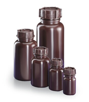 Flacon à col large marron, 50 ml, 10 Pièce(s)