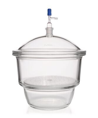 Set essiccatore DURAN® NOVUS con tubo (NS 24/29) e rubinetto nel coperchio, DN 250, 10,5 l, 1 Pezzo