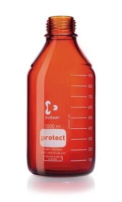 Gewindeflasche, DURAN®-Protect, braun, 500 ml, 10 Stück