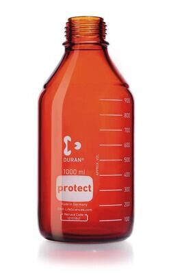 Gewindeflasche, DURAN®-Protect, braun, 1000 ml, 10 Stück