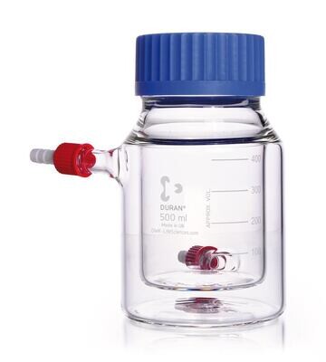Flacon à col large GLS 80 à double paroi, 500 ml, 1 pièce