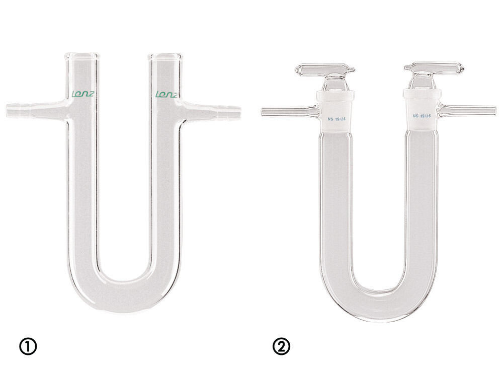 Trockenrohr, U-Form mit Oliven, aus DURAN®, 180 mm, 1 Stück