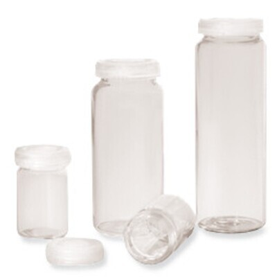 Viales de vidrio con borde enrollado, 10 ml, Altura, 45 mm, 200 Unidad(es)
