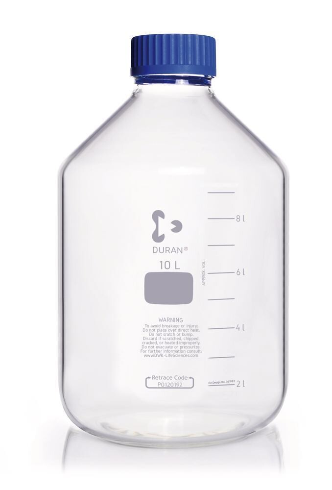 Flacon à col large DURAN® GLS 80 Verre transparent, 10000 ml, 1 pièce