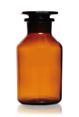 Wide mouth bottle with ground glass joint Brown glass, 500 ml, 1 Piece