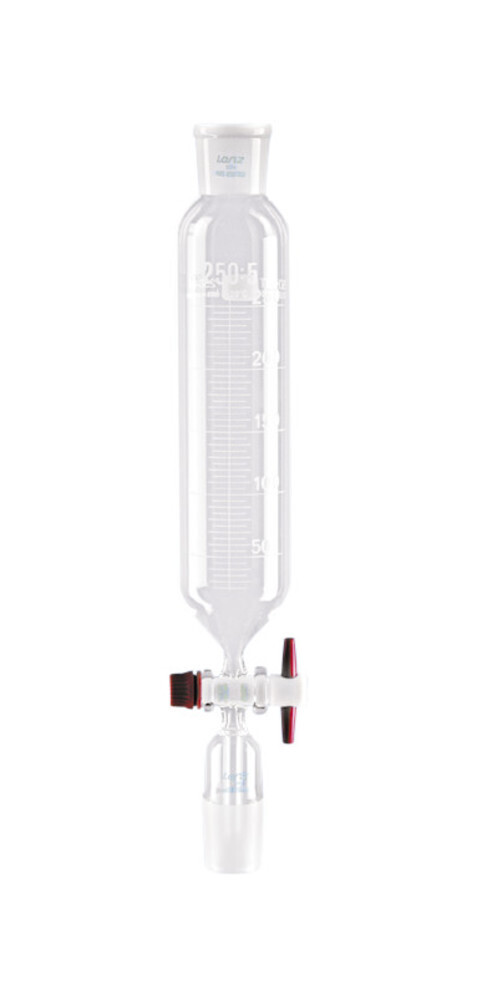 Dropping funnels cylindrical with PTFE plugs, 50 ml, 1 Piece