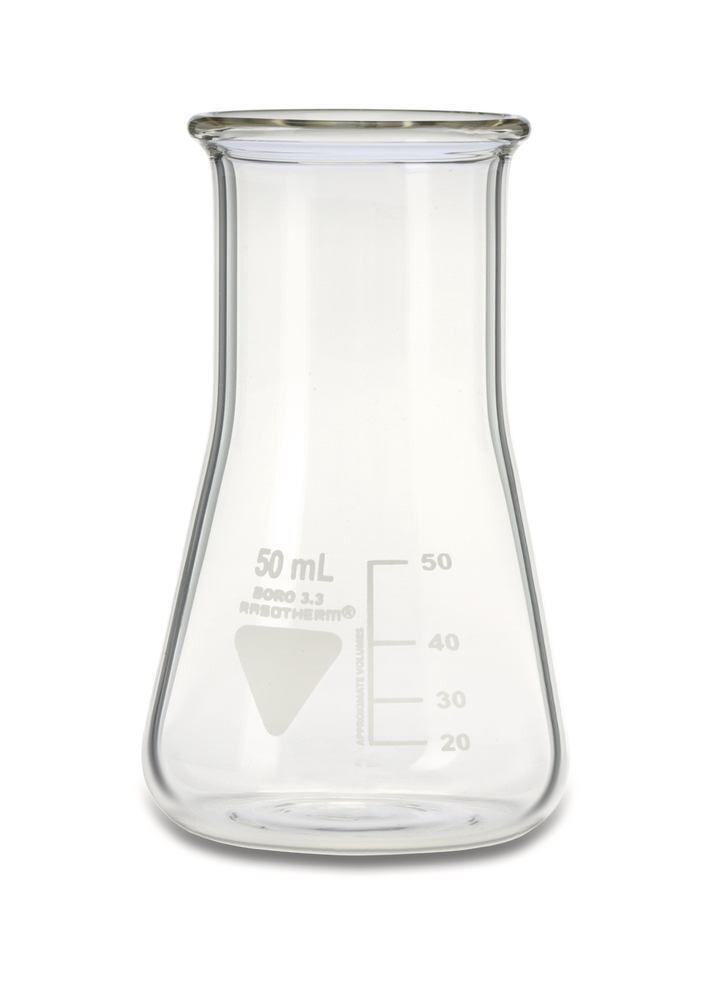 Fioles Erlenmeyer RASOTHERM® Col large, 50 ml, 10 Pièce(s)