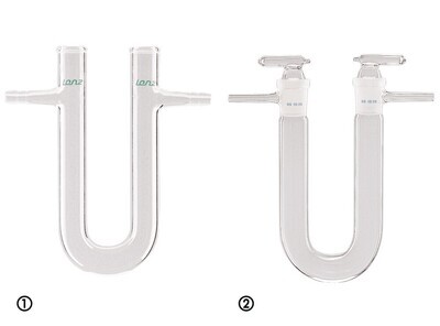 Trockenrohr, U-Form mit Oliven, aus DURAN®, 130 mm, 1 Stück