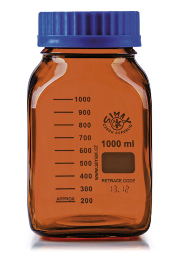 Wide mouth bottle ROTILABO® GL 80 brown glass, 500 ml, 10 Piece(s)