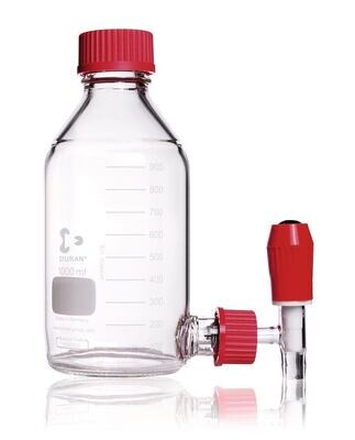 Settling bottle DURAN® with tap with GL 45 thread, 1000 ml, 1 Piece